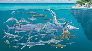 Prehistoric Sea Animals  Sea Monster Size Comparison  The Largest and Scariest Sea Predators [upl. by Ahaelam]