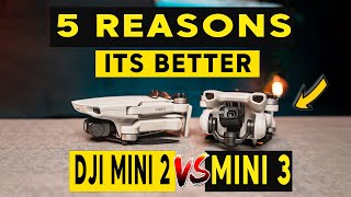 DJI Mini 3 vs DJI Mini 2  5 REASONS TO UPGRADE [upl. by Kerrill960]