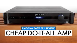 CHEAP AMP with DAC EMOTIVA Amplifier  BasX TA1 REVIEW [upl. by Airliah1]