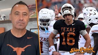 Steve Sarkisian Talks Arch Mannings Decision To Stay At Texas  81924 [upl. by Sinnaoi]