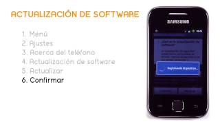 Tutorial SAMSUNG GALAXY Y Actualización de software Jazztel [upl. by Nrobyalc199]