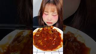 challengers noodles spicyfoodshow asmr mukbang shortvideo [upl. by Soo]