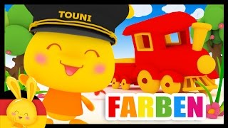 Deutsch lernen  FARBEN  Kinderlieder  Titounis  Learn colors in german  45min [upl. by Adlog]