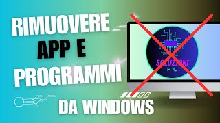 Disinstallare app e programmi su Windows 11 [upl. by Hagep]