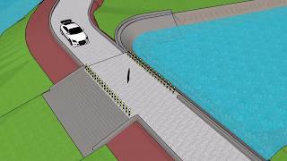 Spillway 1 Model Animation by SketchUp 2017 [upl. by Appolonia]