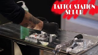 HOW TO SET UP TATTOO STATION  STEP BY STEP [upl. by Solohcin242]