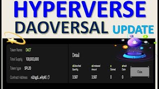 Daoversal Update  Daot Token claim status  crypto cryptocurrency cryptocurrencynews cryptotrad [upl. by Odnomyar]