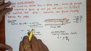 4 VISCOSITY NUMERICAL PROBLEM No1  TECHNICAL CLASSES  IN HINDI [upl. by Hambley787]