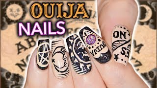 DIY OUIJA NAIL ART not clickbait actual nail art emergency [upl. by Chloras392]