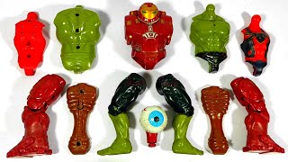 AVENGERS TOYS ASSEMBLE MARVELS SUPERHERO HULK SMASH IRON BUSTER RED SPIDERMAN SIREN HEAD [upl. by Teddy]