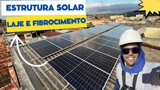 Energia Solar Fotovoltaica Como montar o Sistema de 42kWp na LAJE e Telhado FIBROCIMENTO [upl. by Enyala679]