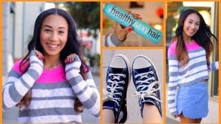 Get Ready With Me Fall Edition Hair Makeup amp Outfit  MyLifeAsEva [upl. by Adnik]