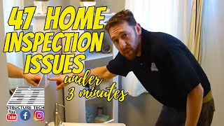 47 Home Inspection Issues in Under 3 Minutes [upl. by Nnaxor]