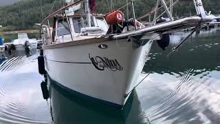 Nauticat 38 motorsailer longside docking [upl. by Nevets352]