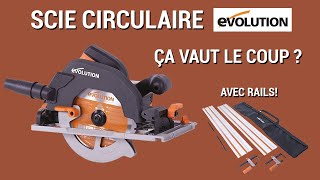 Review et test Scie circulaire 185mm R185CCSX Evolution Power Tools avis [upl. by Sigismond674]