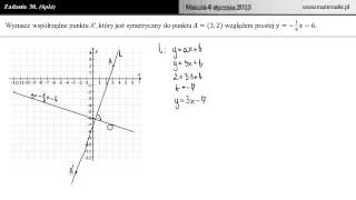 Zadanie 30  matura próbna 4 styczeń 2013 [upl. by Arytal581]