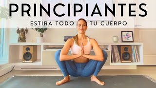 Clase de Yoga para Principiantes 10 Minutos  5 Posturas de Yoga para Estirar Todo el Cuerpo [upl. by Hoagland]