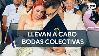 Más de mil 500 parejas contraen matrimonio en bodas colectivas en Monterrey [upl. by Nawud]