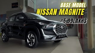 Nissan Magnite Base Model XE 2024 Review Features On Road Price [upl. by Melody774]