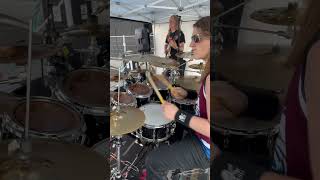 Led Zeppelin’s Immigrant Song intro ledzeppelin johnbonham drums drummer drumming drumcover [upl. by Ettenwad]