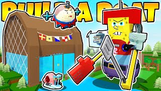 GIANT SPONGEBOB KILLER MECH Build a Boat [upl. by Kantos]