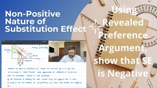 Sign of Substitution Effect  Revealed Preference Argument  22 [upl. by Sanferd]