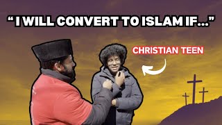 quotI WILL CONVERT TO ISLAM IFquot  Passionate Christian Discusses With Ahmadi Muslim [upl. by Kylila]