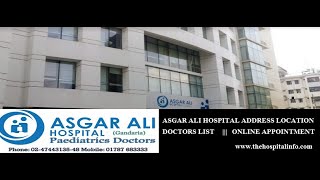 ASGAR ALI HOSPITAL  ADDRESS  DOCTORS INFORMATION  HOSPITAL INFORMATION  আজগর আলী হাসপাতাল [upl. by Annaehs]