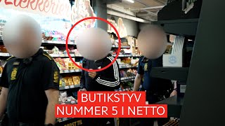 Her filmer tvhold butikstyv i Netto under interview [upl. by Lubeck]