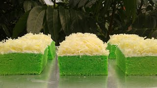 Resep Brownies Kukus Pandan Keju yang Enak dan Lembut [upl. by Arzed]