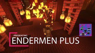 Minecraft Spooky Endermen PLUS mod FEATURES [upl. by Jacobsen704]