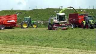 Claas Jaguar 840 grass silage [upl. by Ydarg]