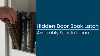 How to Install A Hidden Door Book Latch inswing amp outswing [upl. by Gannie524]