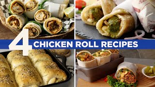 4 Chicken Roll Recipes By Food Fusion [upl. by Sueaddaht185]