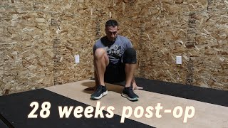 28 weeks post op patellar tendon rupture [upl. by Cari]