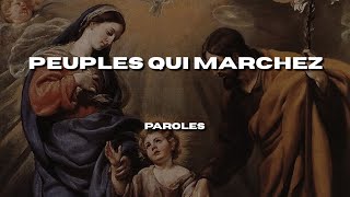 Ensemble Vocal lAlliance  Peuples qui marchez Paroles [upl. by Aramat950]