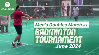 Mens Doubles Match  Chai Kings Sports  Badminton Tournament  chennai [upl. by Nojad]