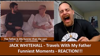 American Reacts to JACK WHITEHALL Travels With My Father  Funniest Moments REACTION [upl. by Cirri]