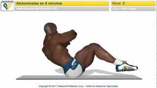 Abdominales en 8 minutos nivel 3 NO MUSIC flv [upl. by Ahsoet]