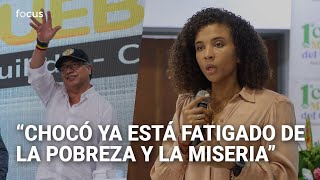 El aplaudido discurso de la gobernadora de Chocó durante visita de Petro [upl. by Adnawat]