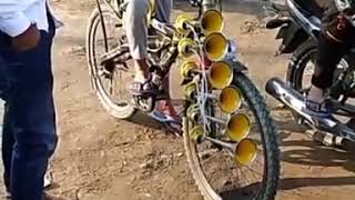 Air Pressure Horn On Cycle  In Punjab [upl. by Arihk375]