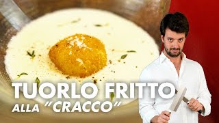 Tuorlo fritto con crema di Parmigiano di Carlo Cracco BREAK THE INTERNET [upl. by Sonny]