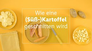 Kartoffel amp Süßkartoffel richtig schneiden [upl. by Sauder]