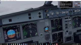 Performing RNAV Approach  AIRBUS [upl. by Eidnyl]