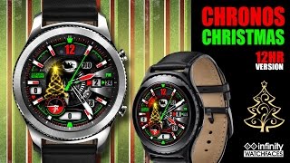 Chronos Christmas Watch Face for Samsung Gear S2 amp Gear S3 [upl. by Duntson674]