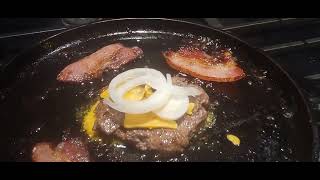 Decadent double bacon cheeseburger wroasted yukon golds [upl. by Vincents]