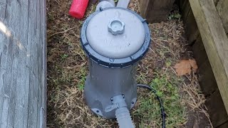 How to ChangeRemove Filter From Pool Pump Coleman Intex Etc [upl. by Adev]