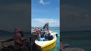 사이판 마나가하 섬에서 에메랄드빛 바다 Emerald Ocean View in Managaha Island Saipan North Mariana [upl. by Aehsel]