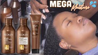 MEGA MOISTURE MEGA CURLS NEW Redken All Soft Mega Curls Review  Demo [upl. by Karr692]