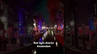 Red light district in Amsterdam 📍Amsterdam nightlife red street reddistrict amsterdam [upl. by Rycca]